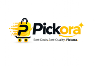 logo moderne de pickora avec icône